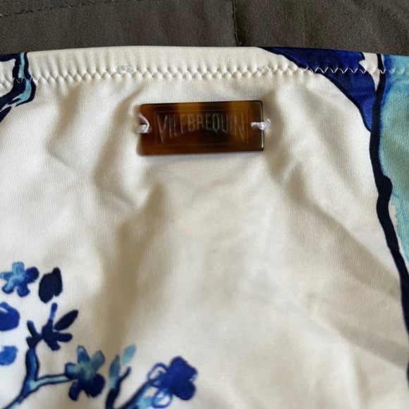 Vilebrequin Swimsuit Blue White Cherry Blossom Bikini Size Large - Picture 5 of 8
